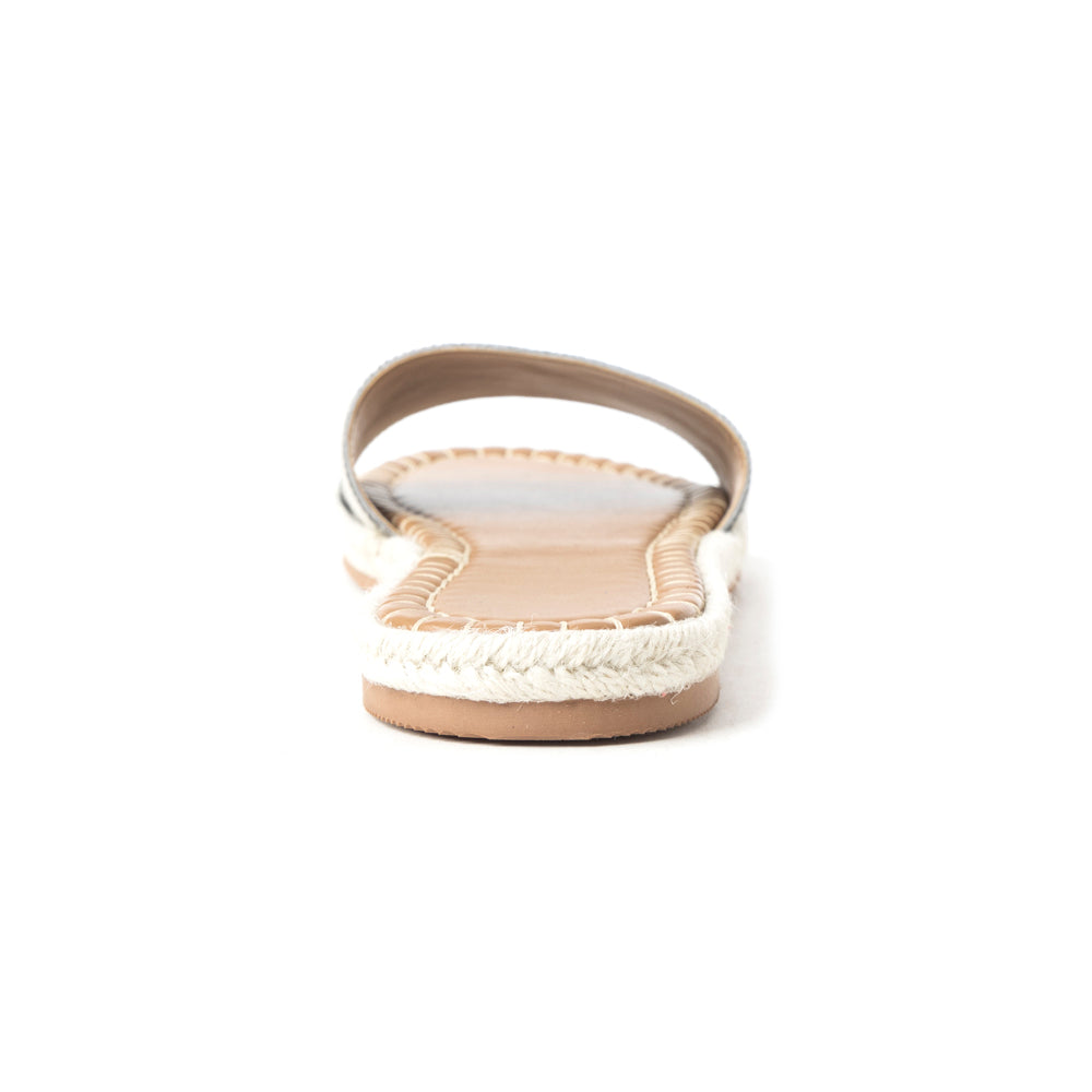 Running Pony Sandals In Black & White Hairon - Myra USA