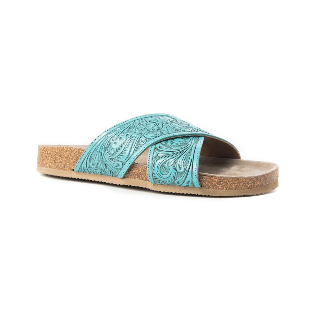 Taylor Creek Sandals In Turquoise - Myra USA