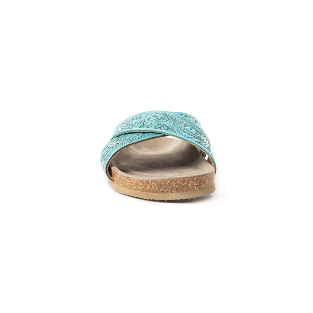 Taylor Creek Sandals In Turquoise - Myra USA