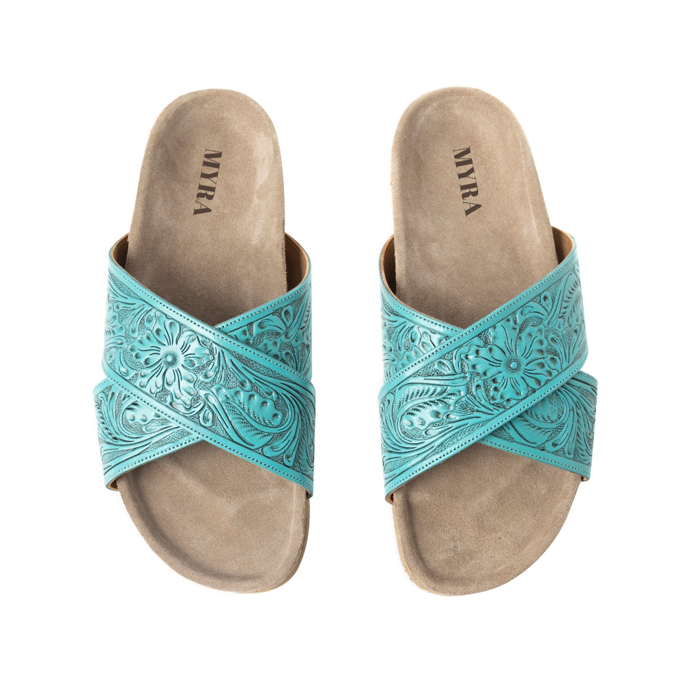 Taylor Creek Sandals In Turquoise - Myra USA