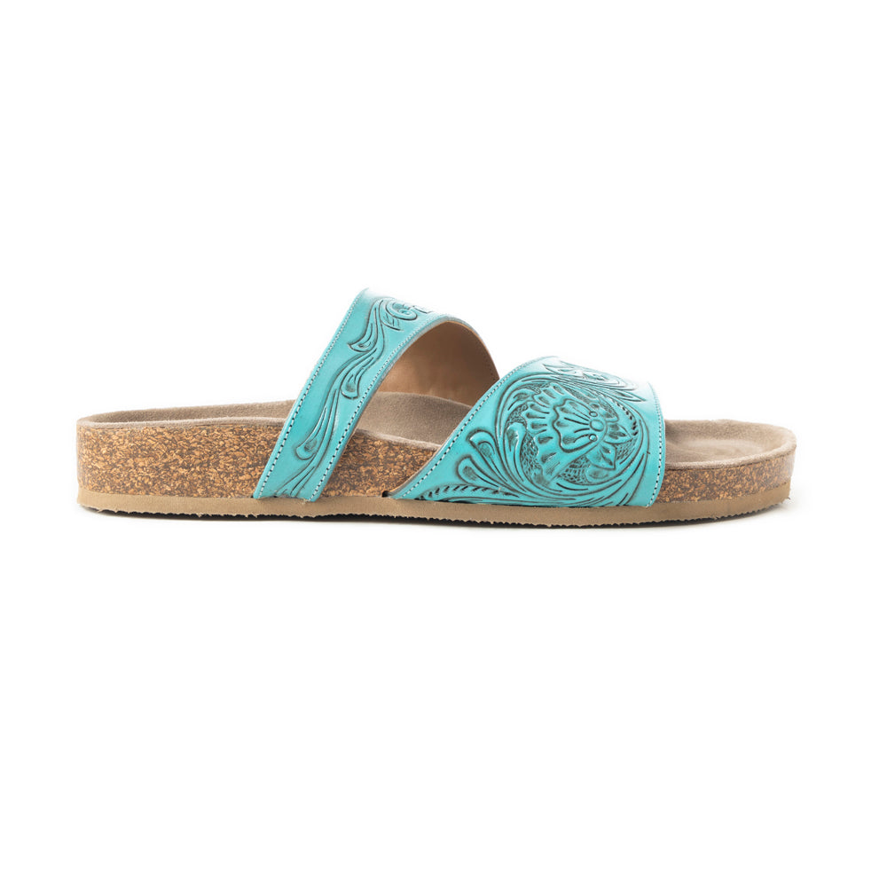 Westward Wind Sandals In Turquoise - Myra USA