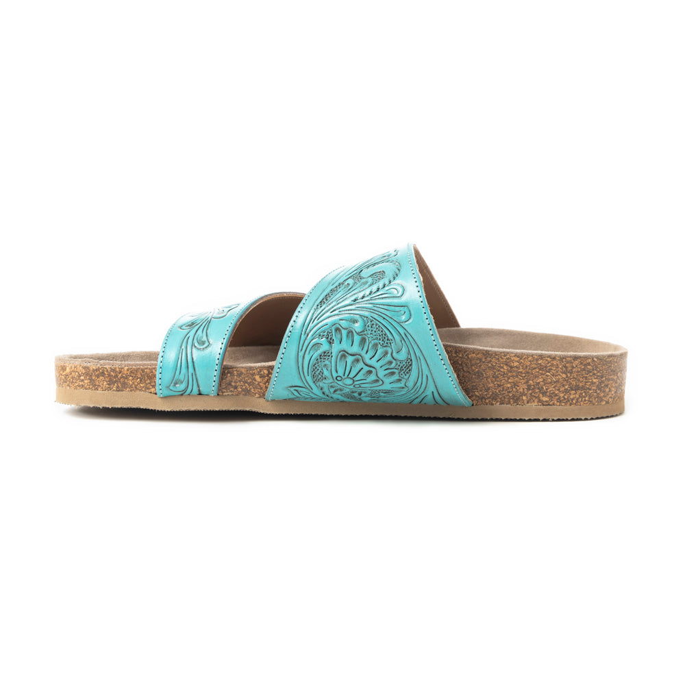 Westward Wind Sandals In Turquoise - Myra USA