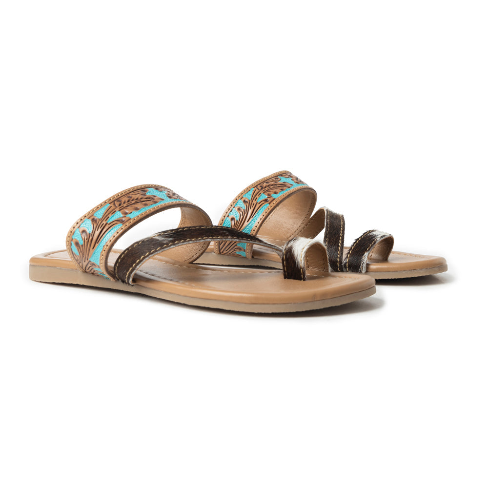 LaDonna Trail Sandal In Turquoise - Myra USA