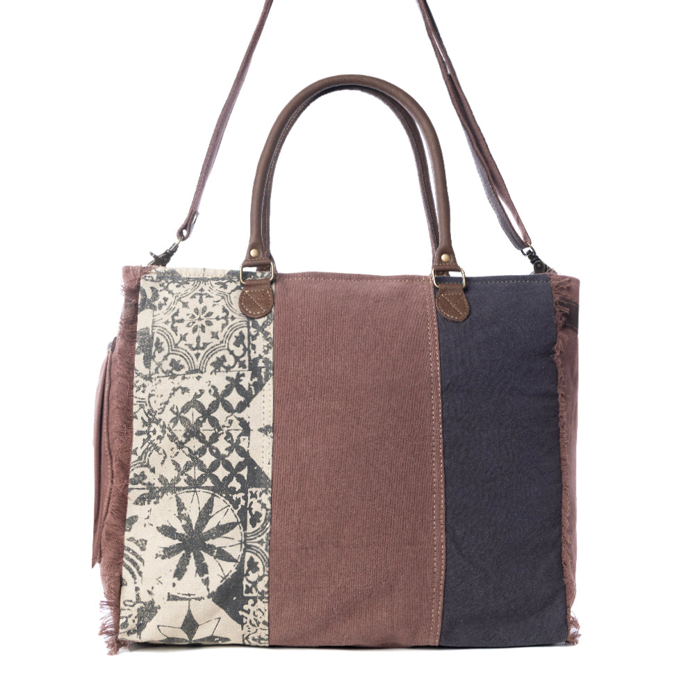 Retro Print Weekender Bag - Myra USA