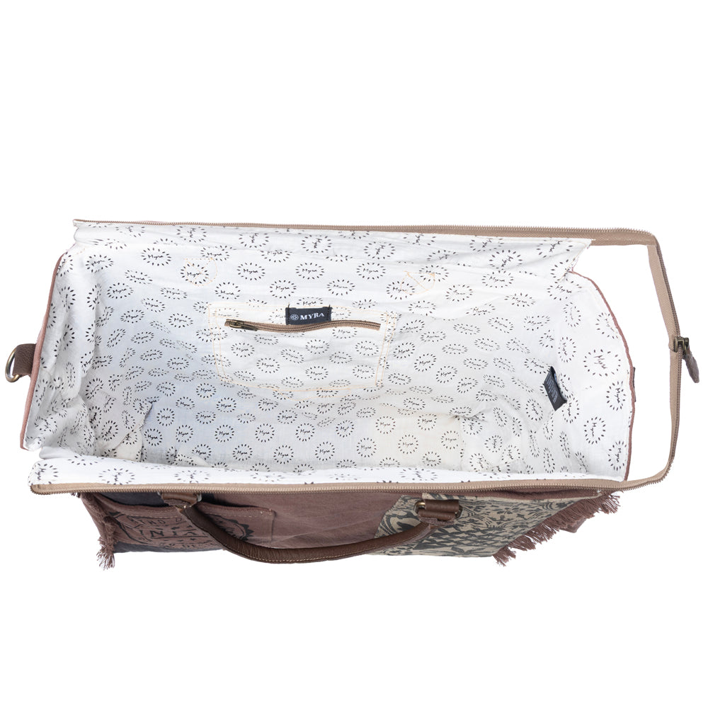 Retro Print Weekender Bag - Myra USA