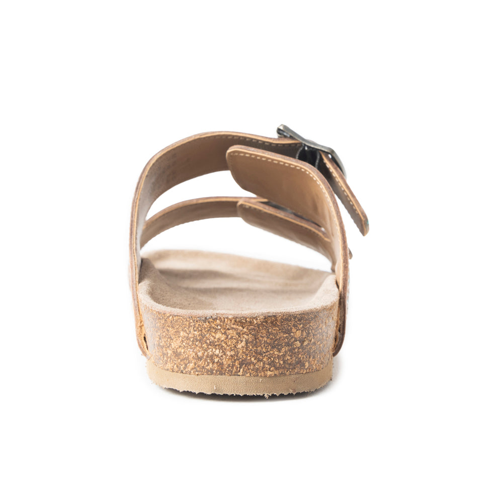 Falling Feather Sandals In Turquoise and Brown - Myra USA