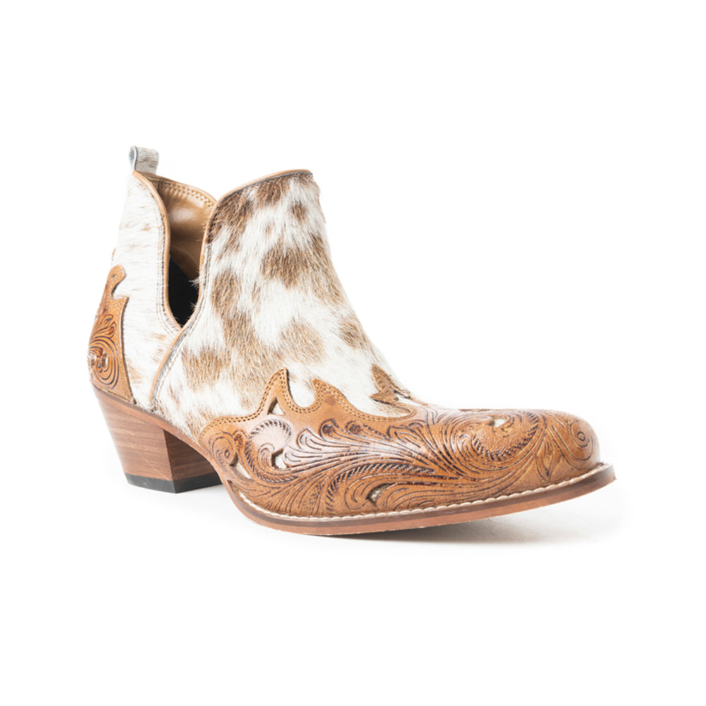 Rosa Canyon Booties In Brown & White - Myra USA