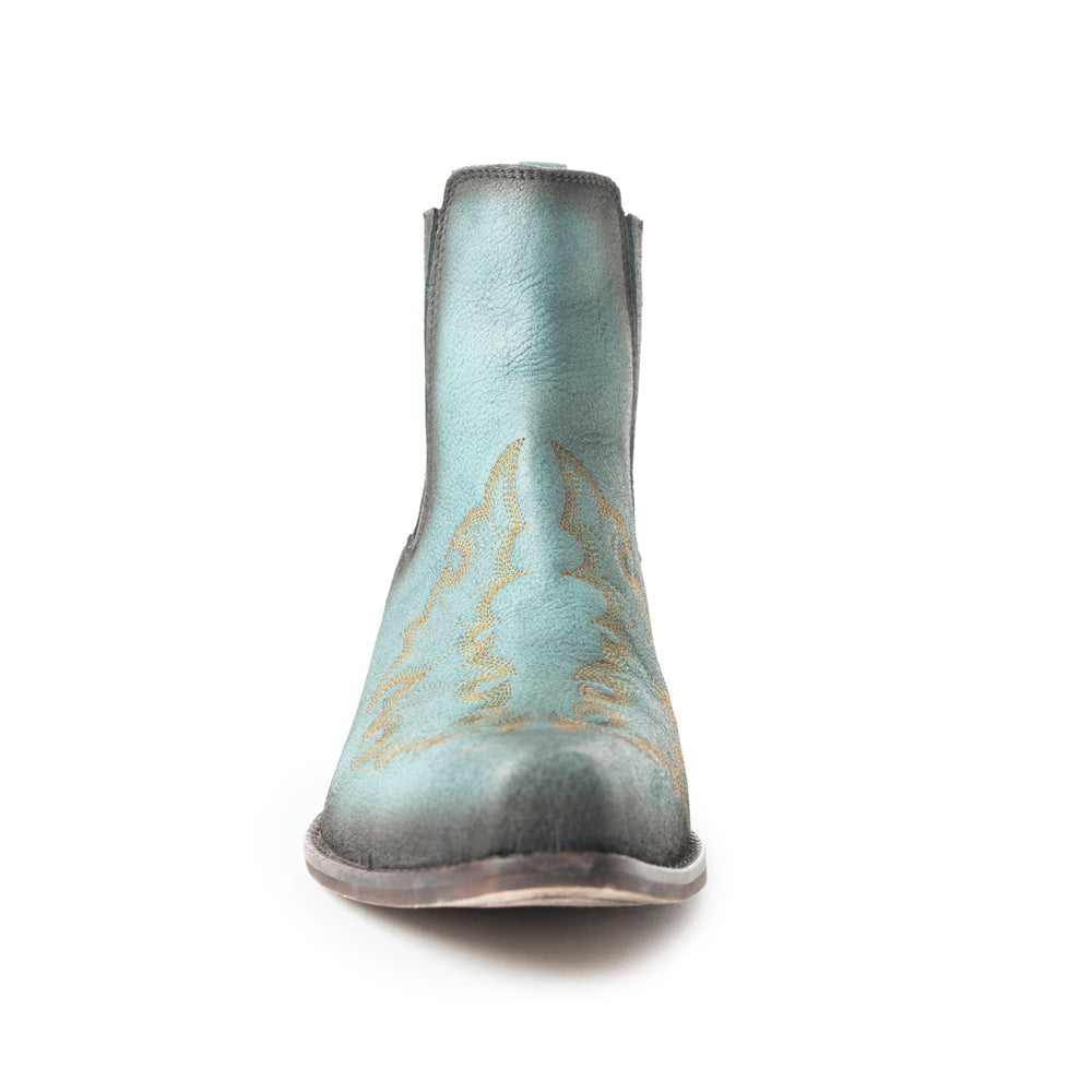 Dearling Ranch Booties In Teal - Myra USA