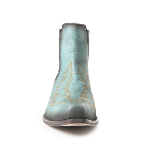 Dearling Ranch Booties In Teal - Myra USA