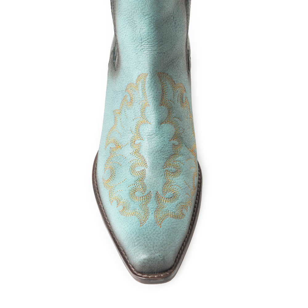 Dearling Ranch Booties In Teal - Myra USA