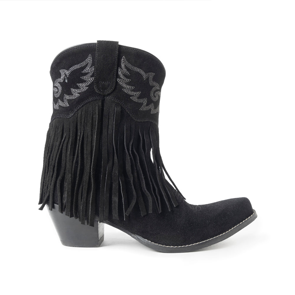 Rodeo Ride Booties In Black - Myra USA