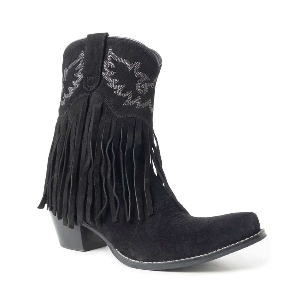 Rodeo Ride Booties In Black - Myra USA