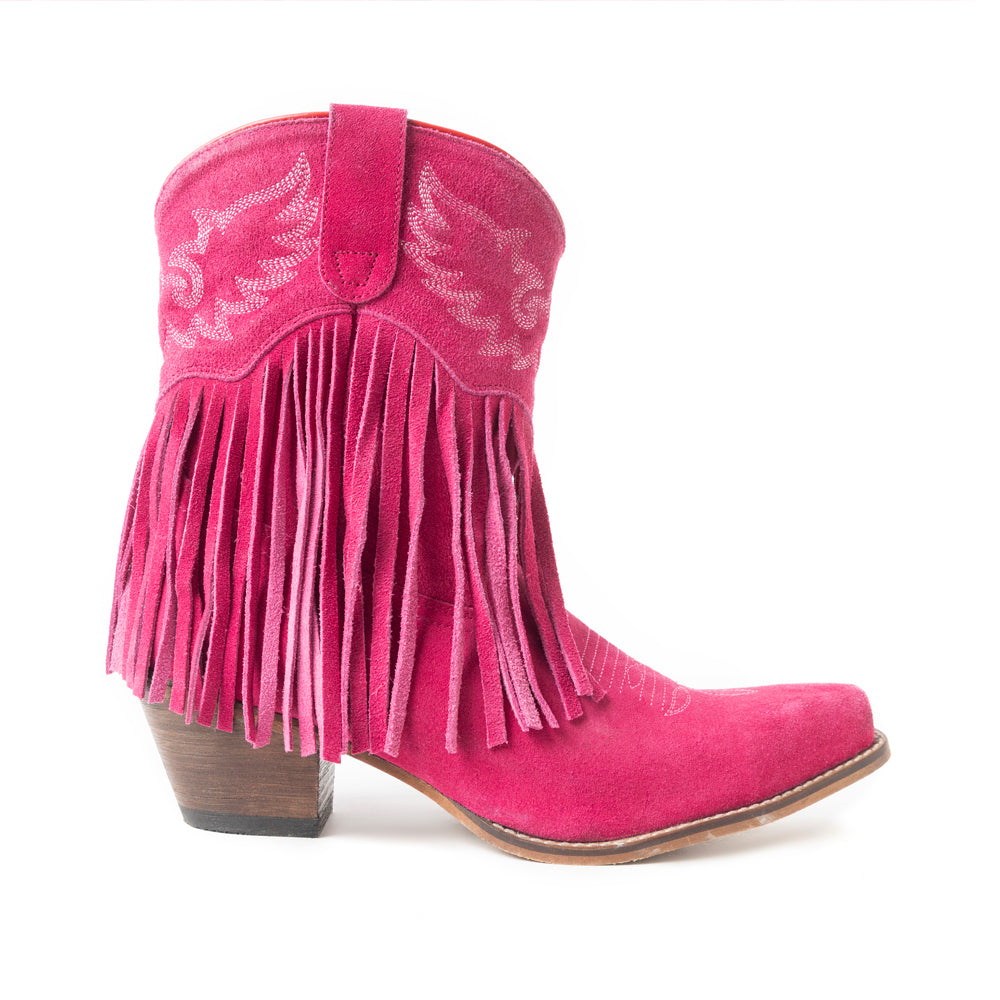 Rodeo Ride Booties In Pink - Myra USA