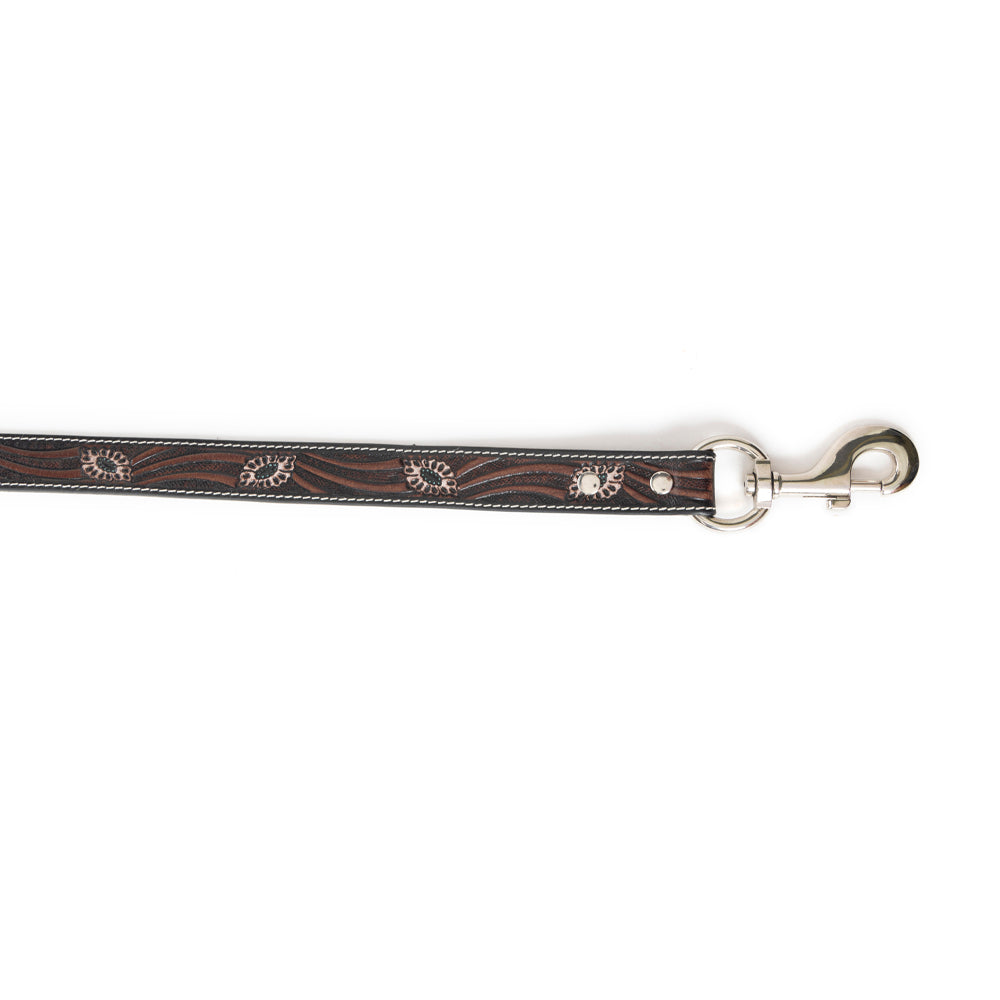 Luna Beam Dog Leash In Dark Brown - Myra USA