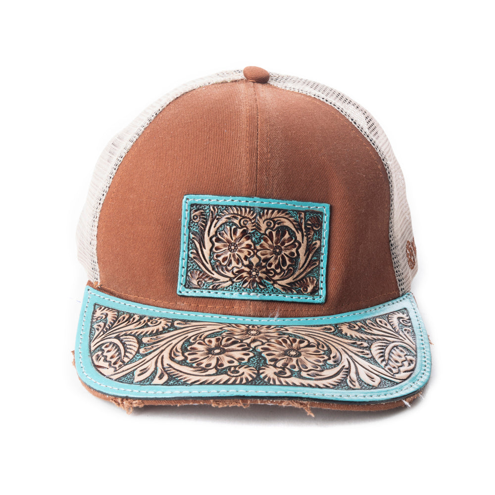 Jenson Hill Cap In Brown & Beige - Myra USA