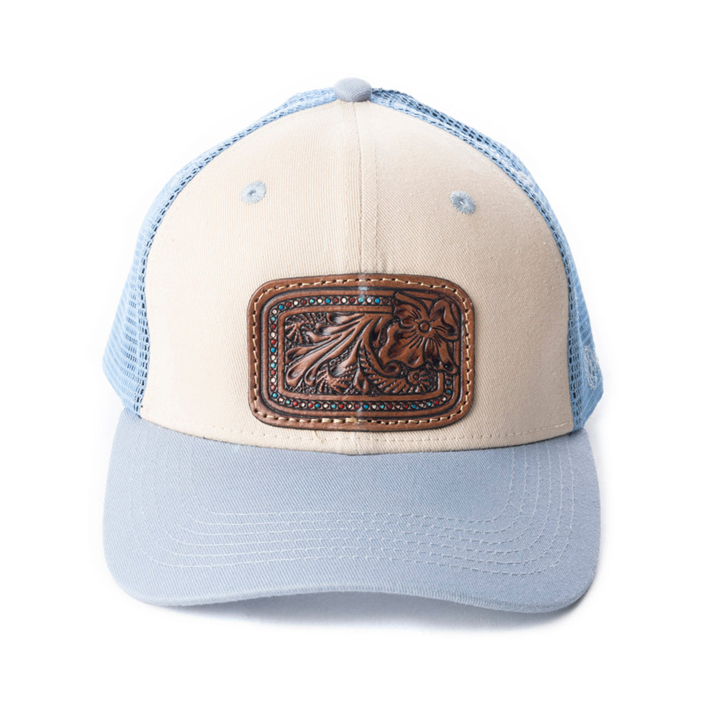 Jenson Hill Cap In Blue & Beige - Myra USA