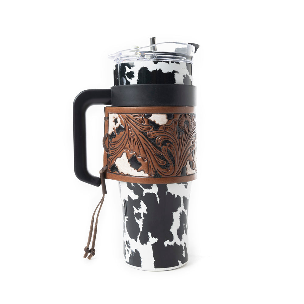 Wide Wyoming Tumbler In Black and White - Myra USA