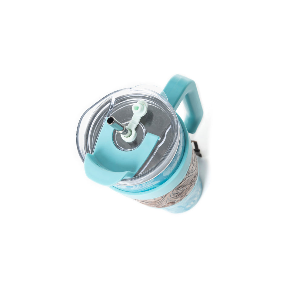 Wide Wyoming Tumbler In Blue - Myra USA