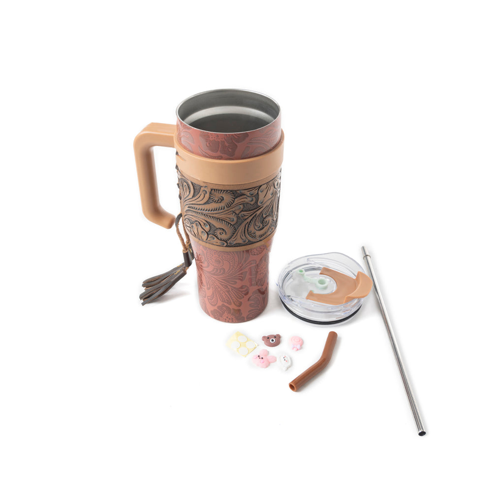Wide Wyoming Tumbler In Brown - Myra USA