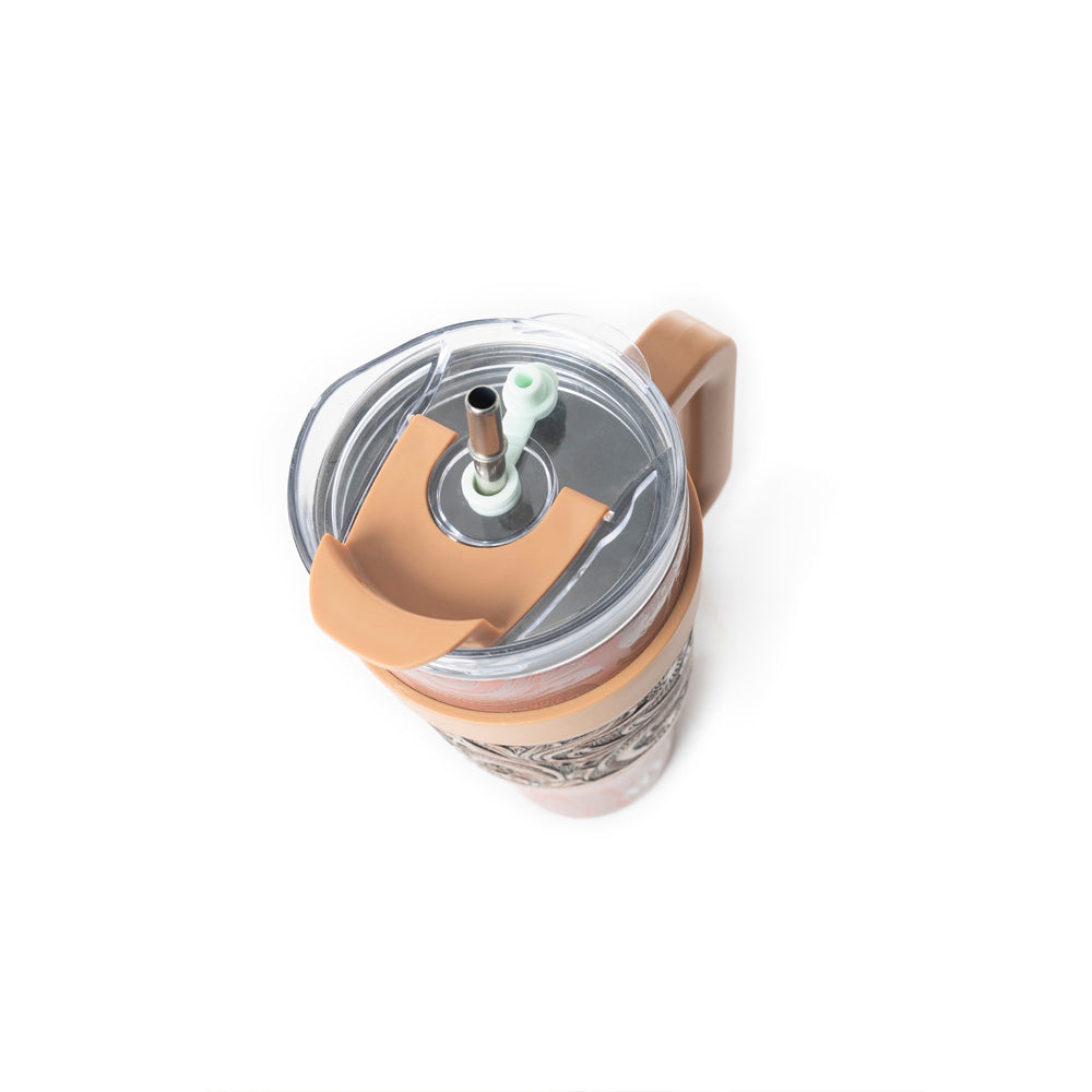 Wide Wyoming Tumbler In Brown - Myra USA