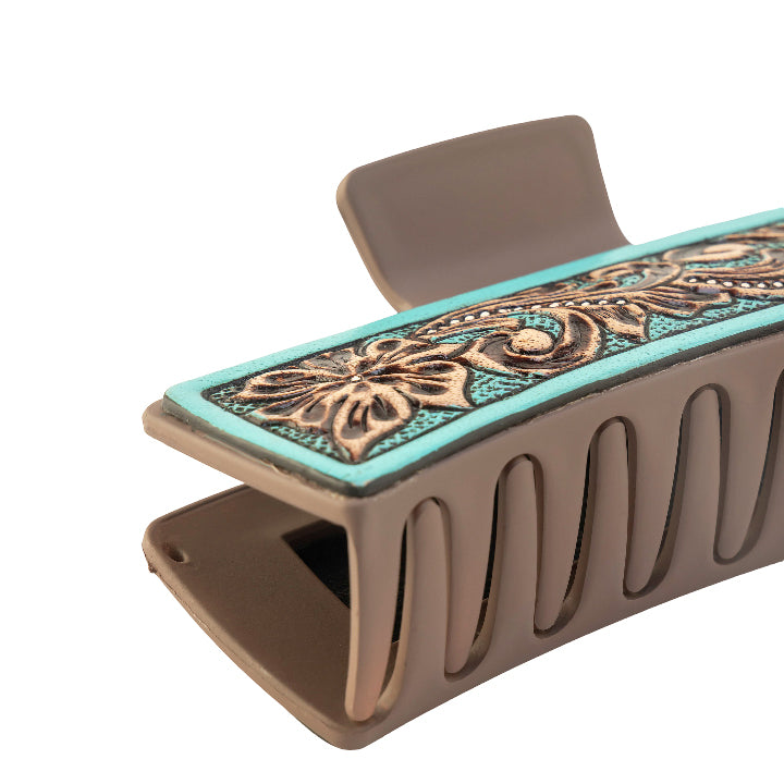 High Vista Hair Comb Clip In Turquoise - Myra USA
