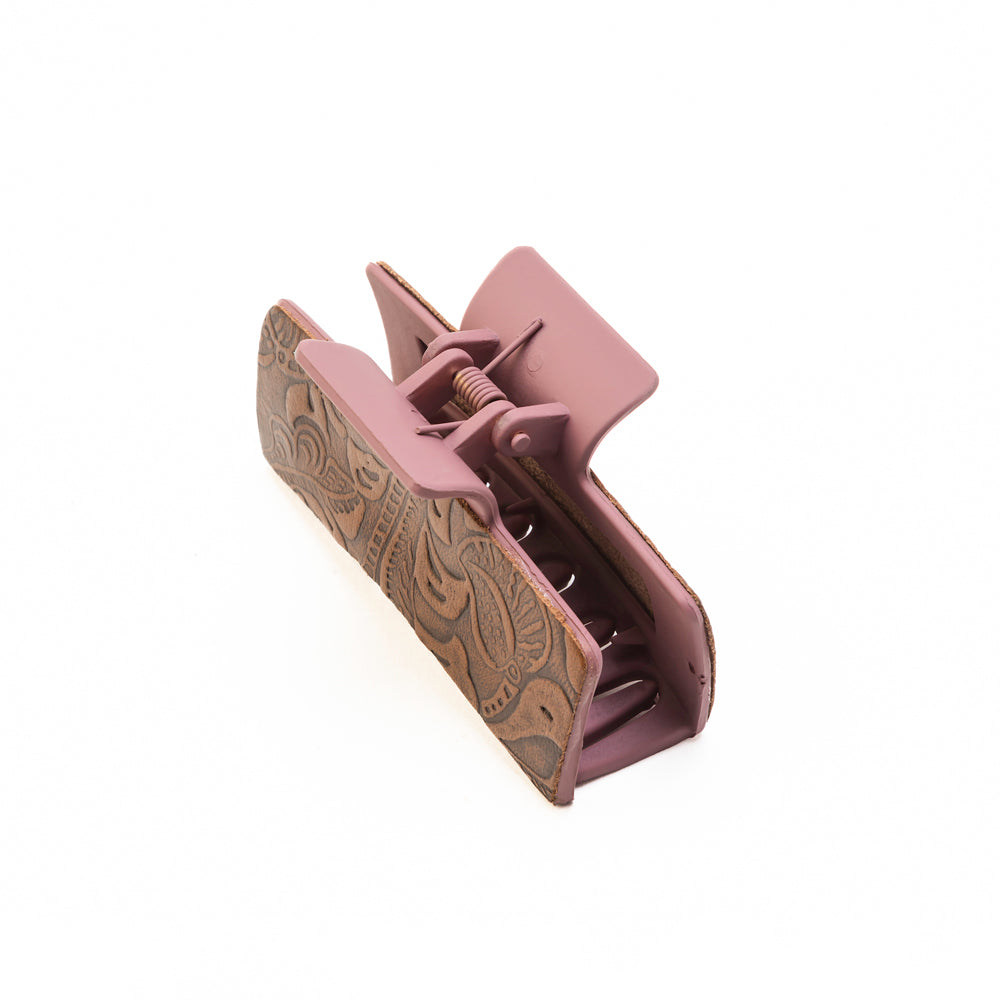 High Vista Hair Comb Clip In Peach and Brown - Myra USA