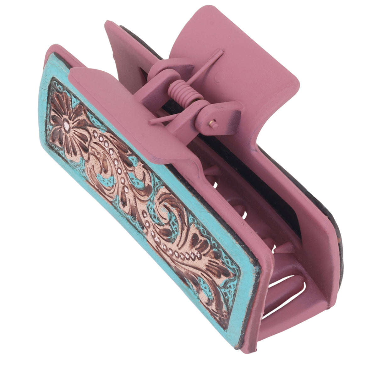 High Vista Hair Comb Clip In Peach and Brown - Myra USA