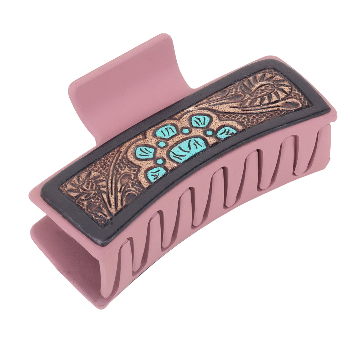 High Vista Hair Comb Clip In Peach and Brown - Myra USA