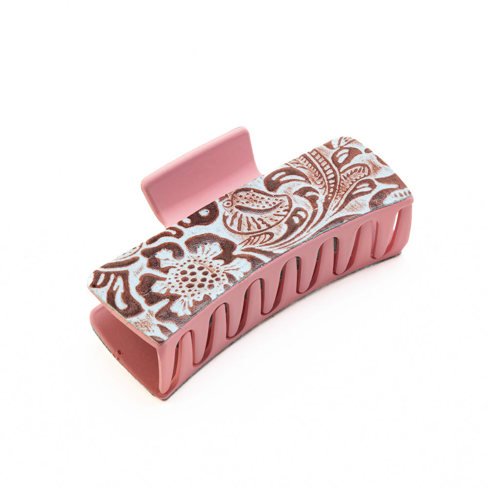High Vista Hair Comb Clip In Pink and Brown - Myra USA