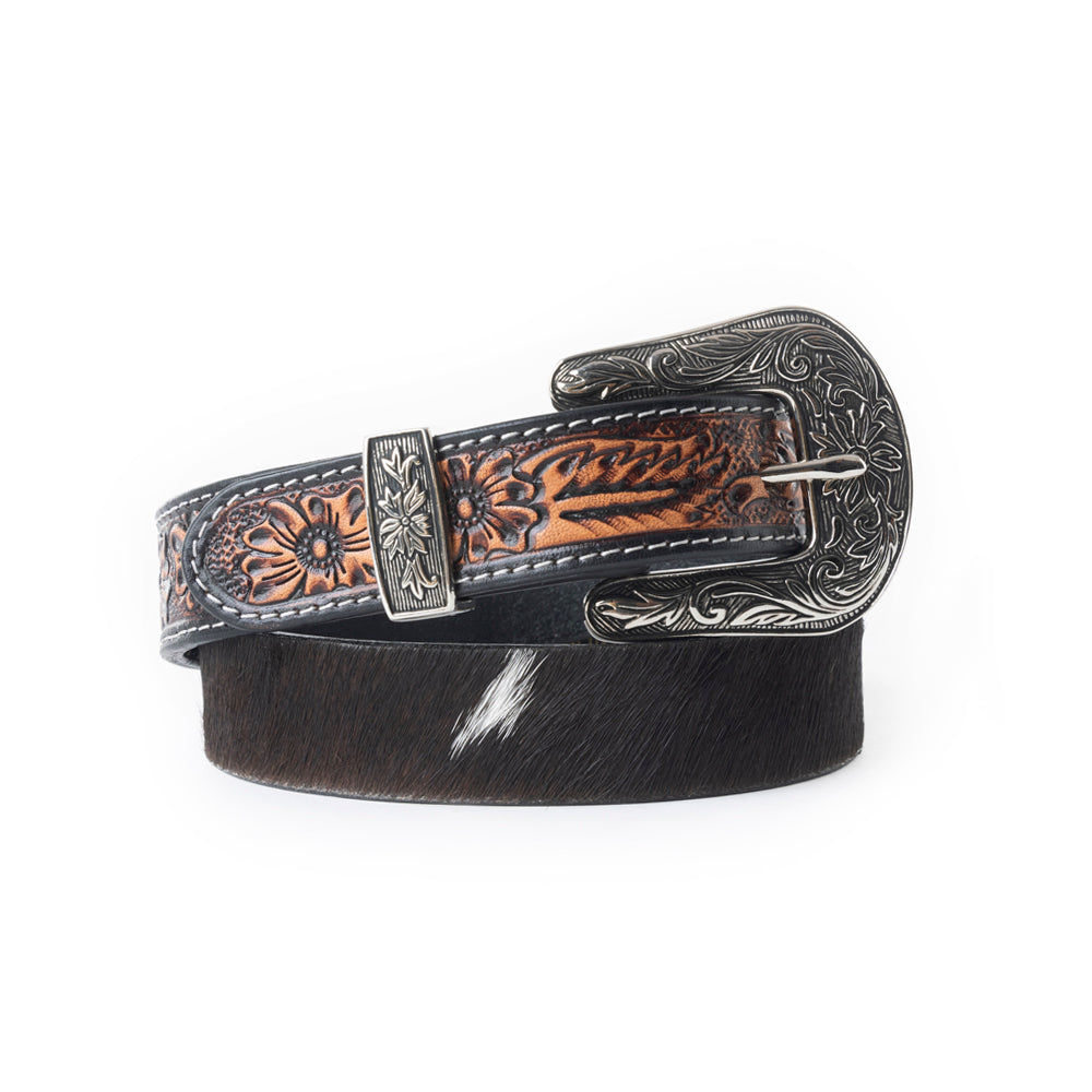 Jenson Hill Kid's Belt In Black & White - Myra USA