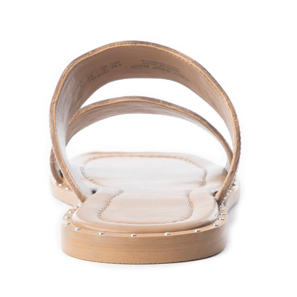 Santa Fe Daisy Slides In Black & Brown