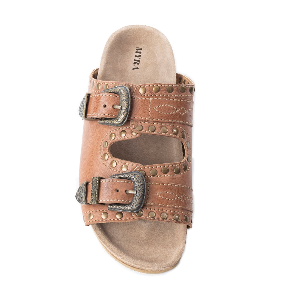Great Sonora Sunset Sandals In Tan - Myra USA
