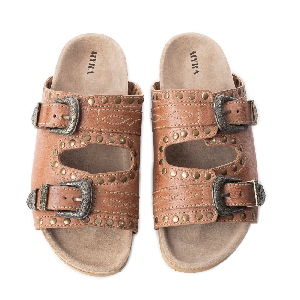 Great Sonora Sunset Sandals In Tan - Myra USA