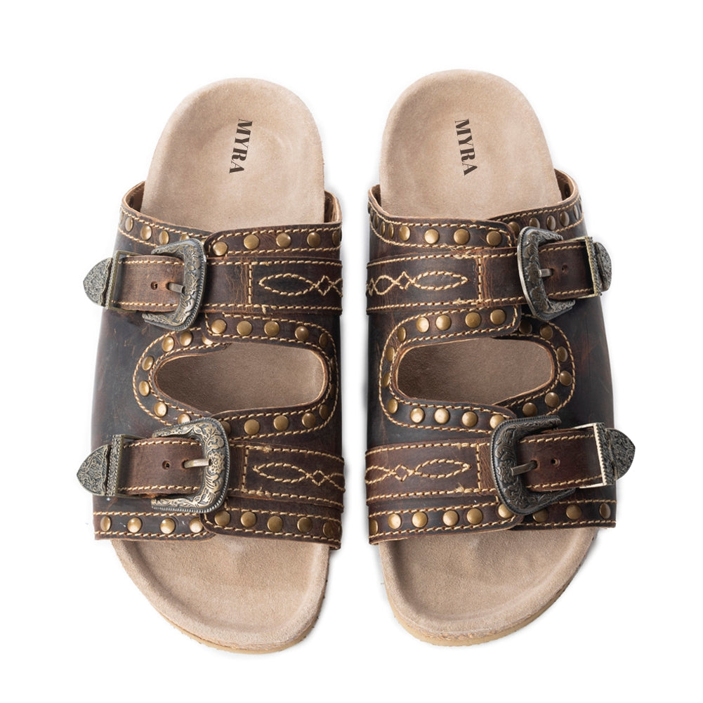 Great Sonora Sunset Sandals In Brown - Myra USA