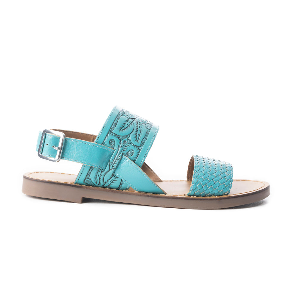 Eagle Flight Sandals In Turquoise - Myra USA