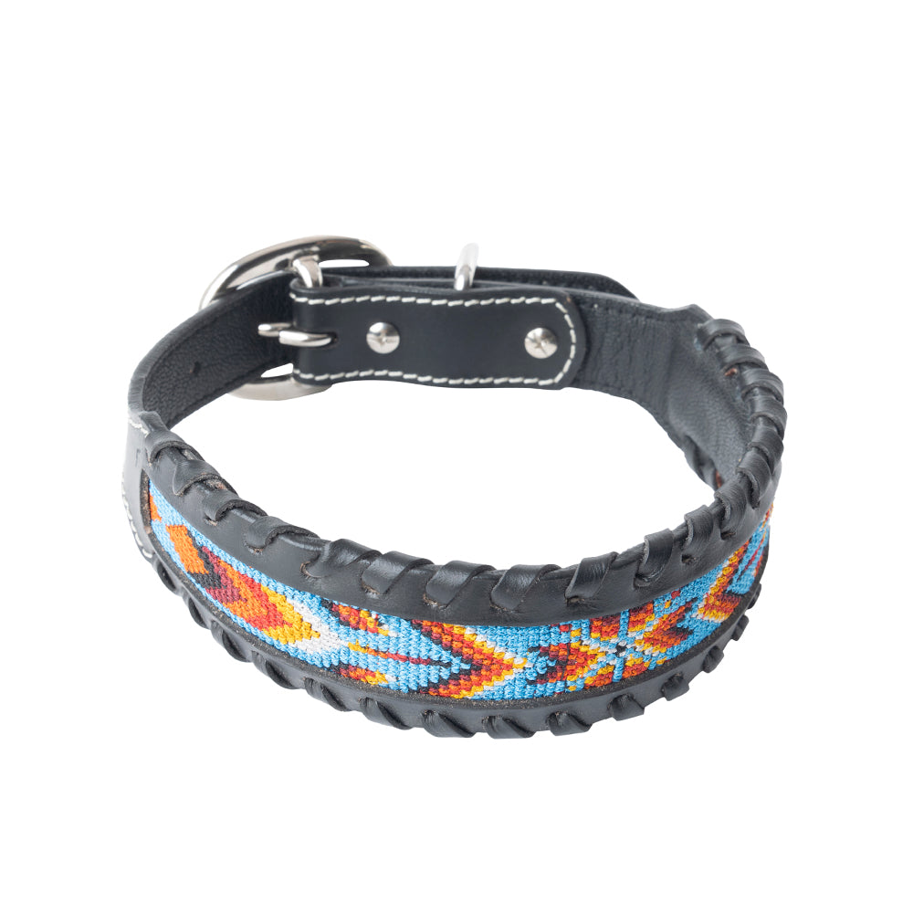 Running Wind Dog Collar In Black - Myra USA