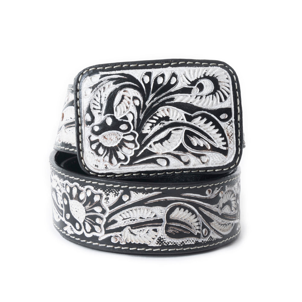 Desert Silver Moon Men's Belt In Black - Myra USA