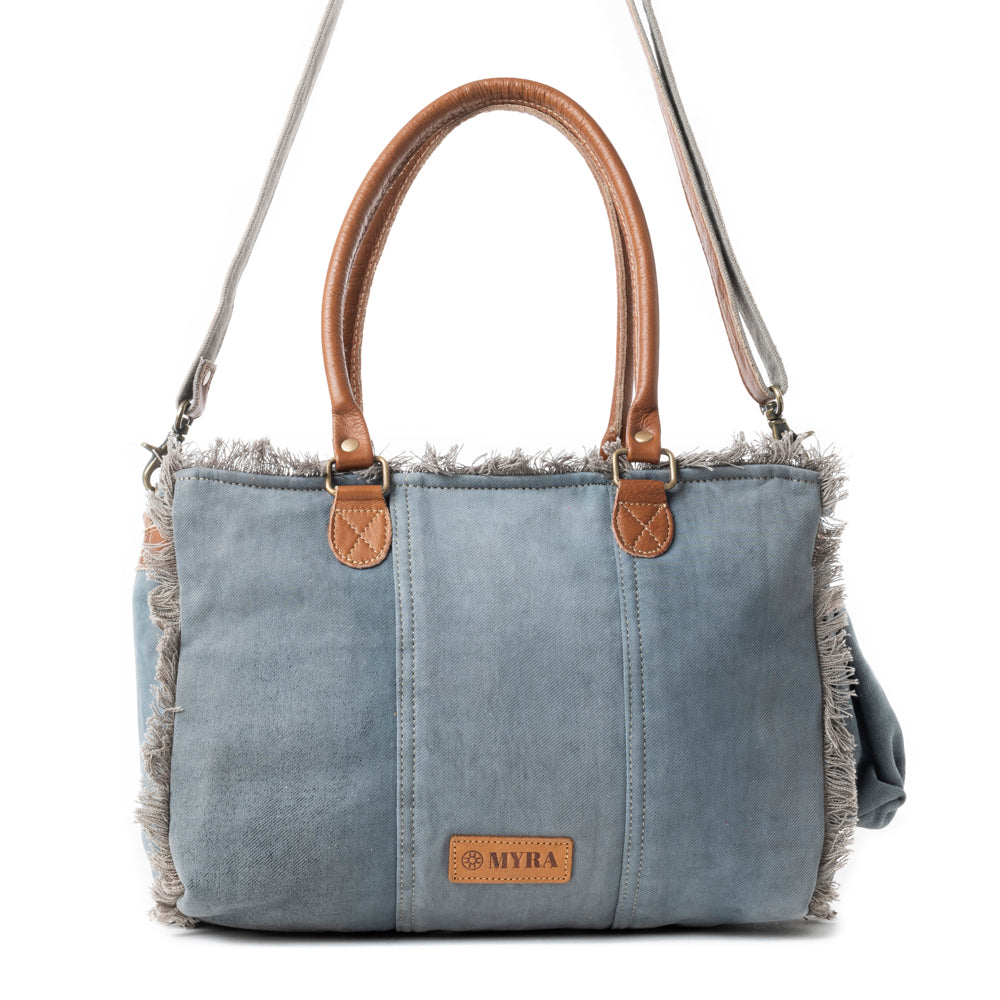 Coastal Steel Upcycled Tote in Denim