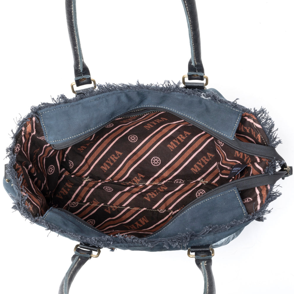 Coastal Steel Upcycled Tote in Blue