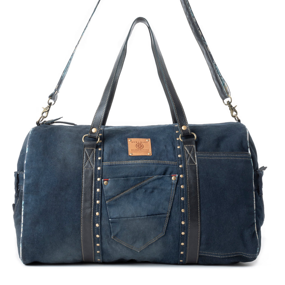 Wildberry Voyager Traveler Bag in Blue - Myra USA