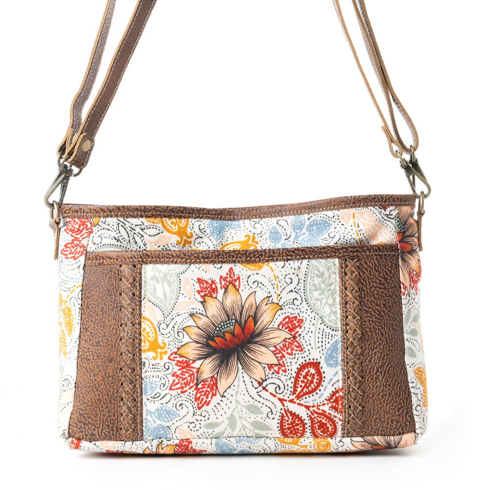MesaTrail Dahlia Crossbody Bag in Wild Floral Print - Myra USA