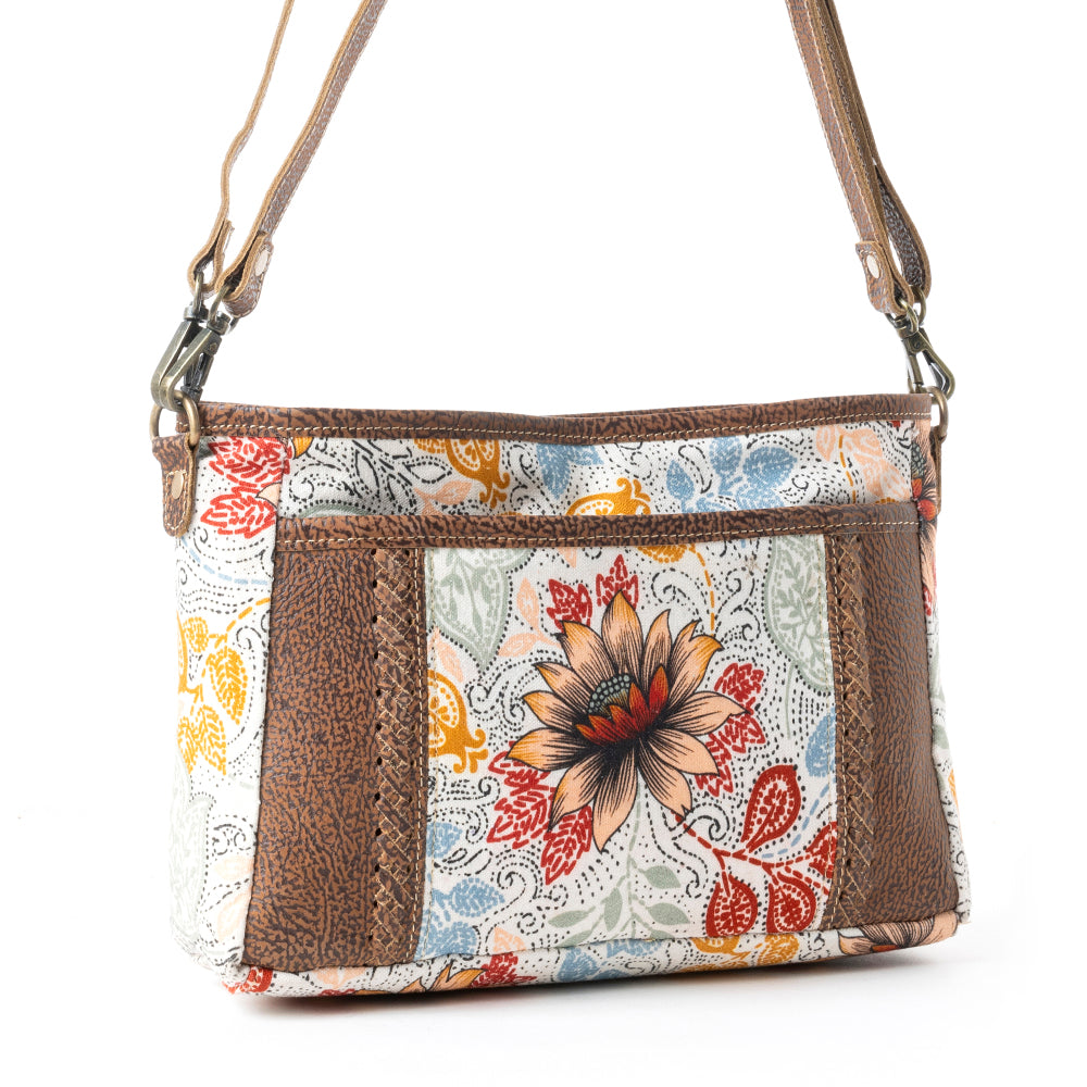 MesaTrail Dahlia Crossbody Bag in Wild Floral Print - Myra USA