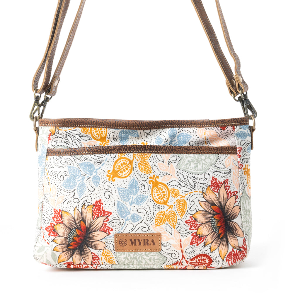 MesaTrail Dahlia Crossbody Bag in Wild Floral Print - Myra USA