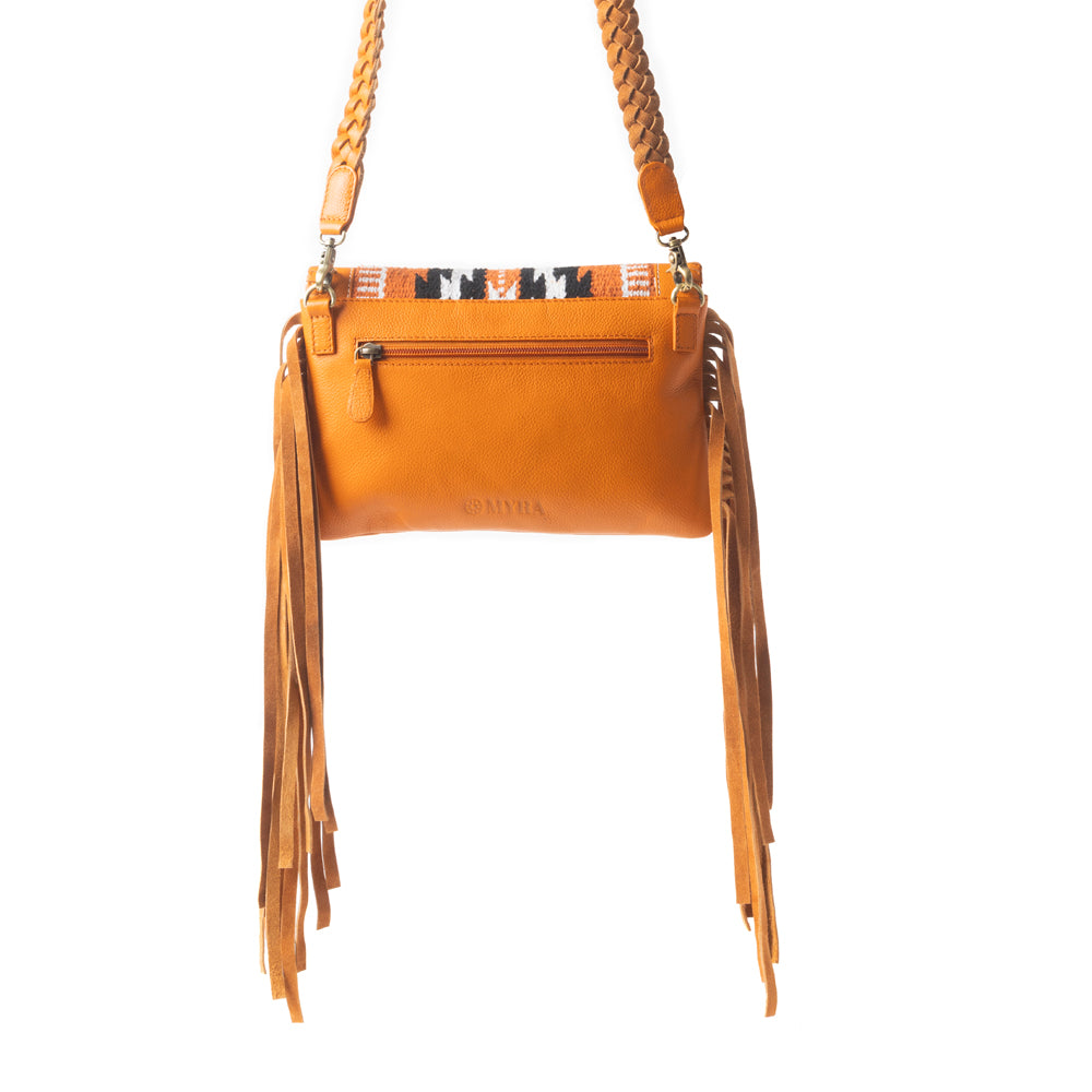 Mesa WingTrail Crossbody Bag in Amber Tan - Myra USA