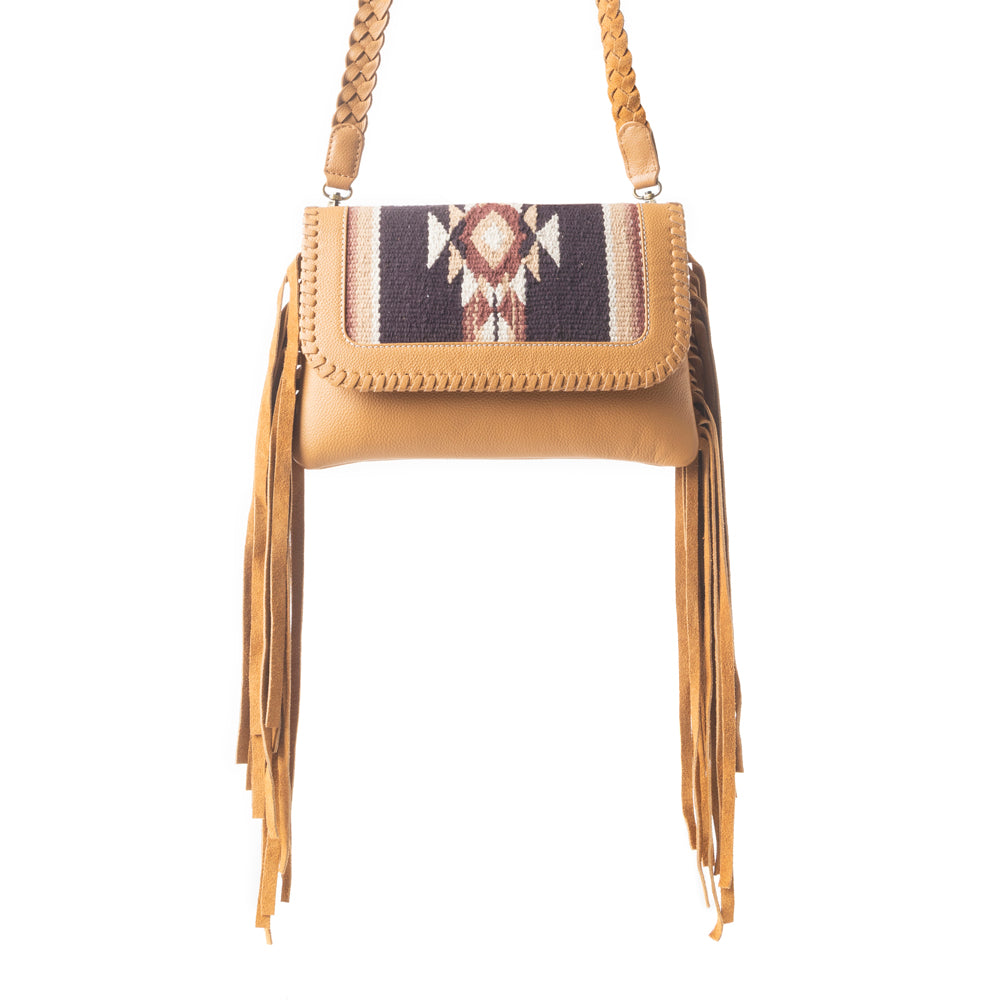 Desert Bonefire Crossbody Bag in Ochre Brown - Myra USA