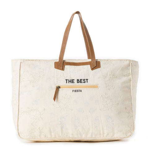 Old Town Weekender Bag in Warm Vanilla Mist - Myra USA