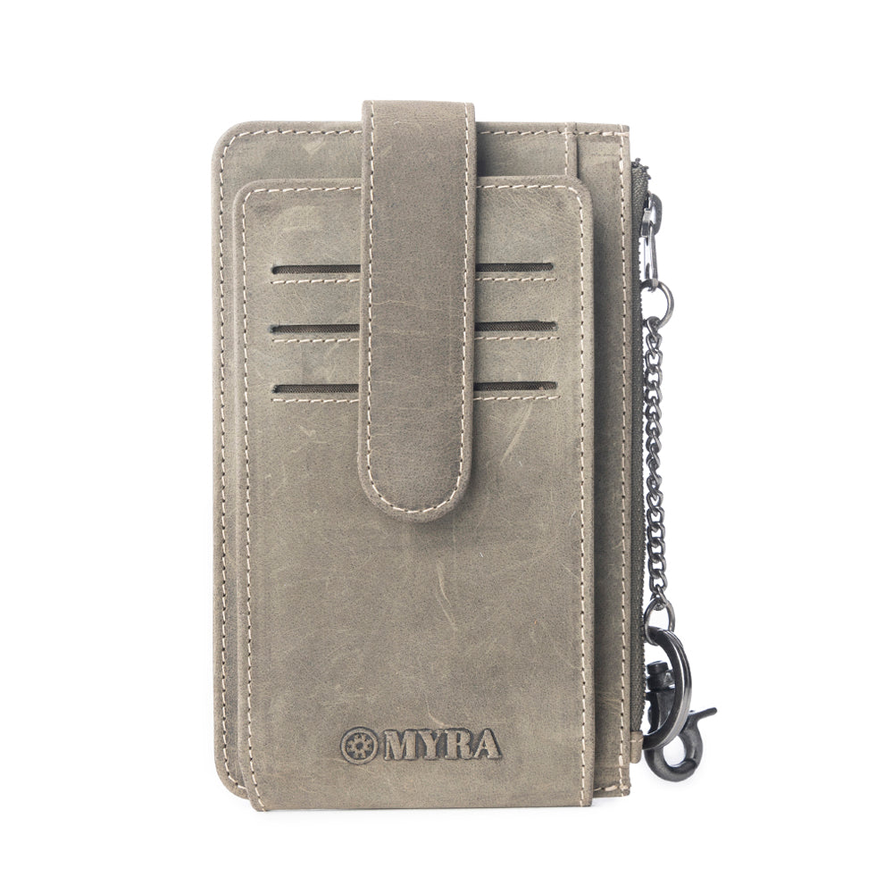 Windstone Credit Card Holder In Olive - Myra USA