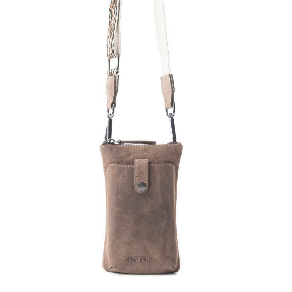 Saguaro Scout Leather Bag In Dark Brown - Myra USA