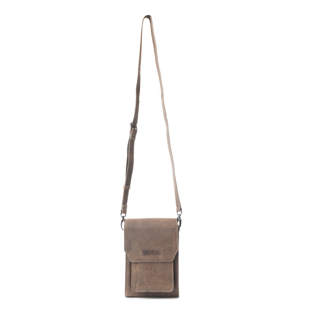 Padrina Trail Leather Bag In Dark Brown