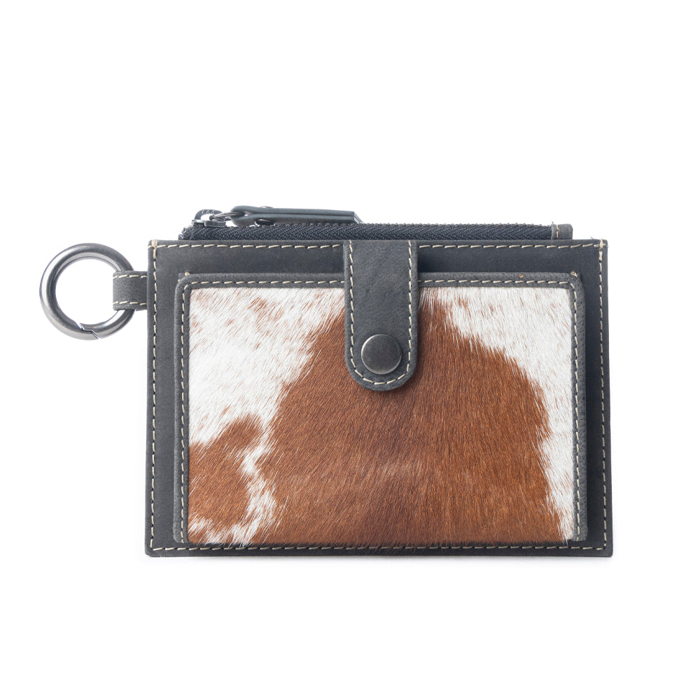 Wind Rider Credit Card Holder In Chocolate Brown - Myra USA